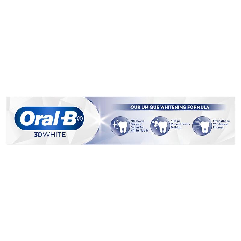 Oral-B 3D White Strengthen Enamel Toothpaste - 110g