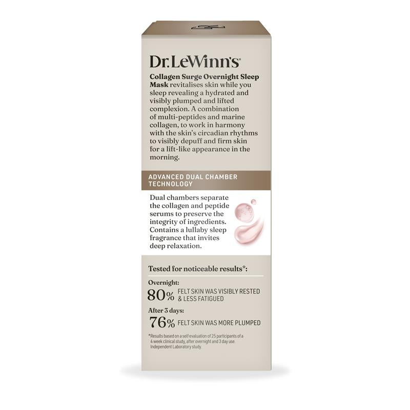 Dr. LeWinn's Plump + Lift Collagen Surge Overnight Sleep Mask 30ml