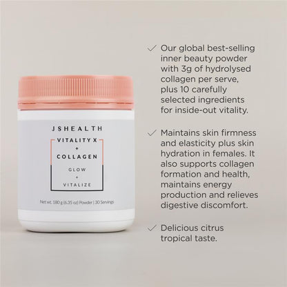 JSHealth Vitality X + Collagen 180g