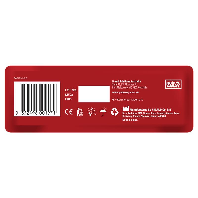 Pain Away Heat Patches Regular 5 Pack - Effective Relief for Muscle and Joint Pain