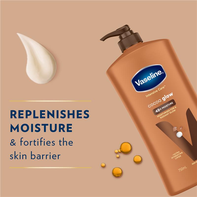 Vaseline Intensive Care Body Lotion Cocoa Glow 750ml - Deep Moisturizing