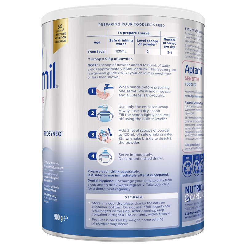 Aptamil Prosyneo Sensitive Stage 3 900g - Premium Toddler Nutrition