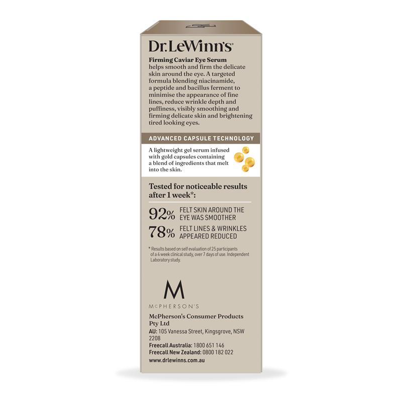 Dr. LeWinn's Smooth + Firm Firming Caviar Eye Serum 15ml