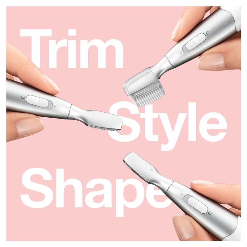 Braun FG1106 Mini Precision Eyebrow Trimmer with 5mm Comb, Portable