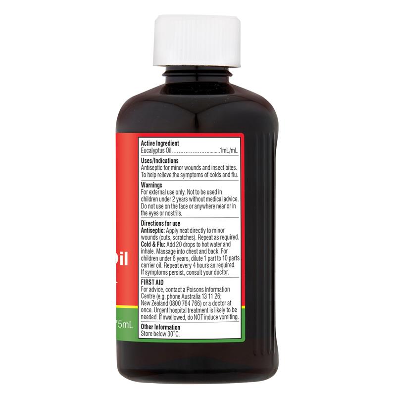 Bosisto's Eucalyptus Oil 175ml - Natural Antiseptic for Home and Health