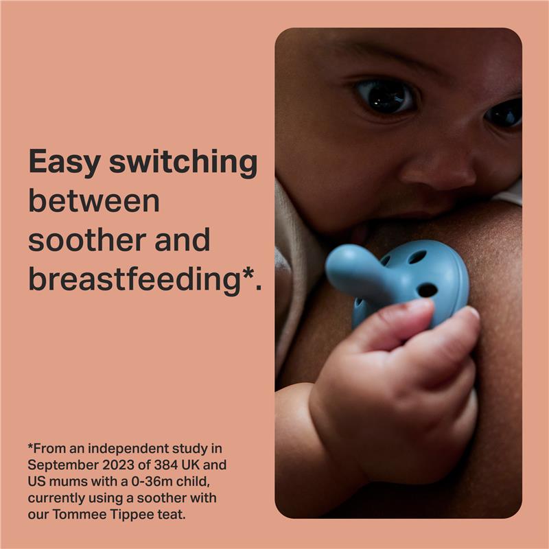 Tommee Tippee Breast Like Soother 6-18 Months 2 Pack