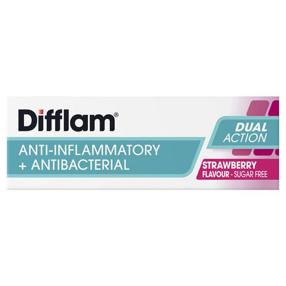 Difflam Sore Throat Lozenges - Sugar Free Strawberry (16 Lozenges)
