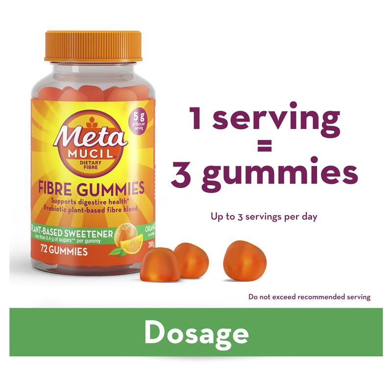 Metamucil Fibre Gummies 72 Pack