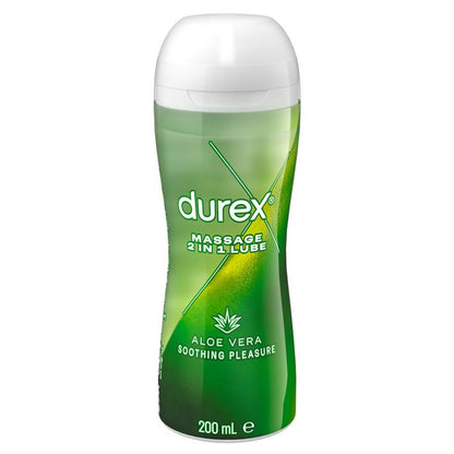 Durex Play Lubricant Massage 2 in 1 200ml - Aloe Vera Infused Intimate Gel