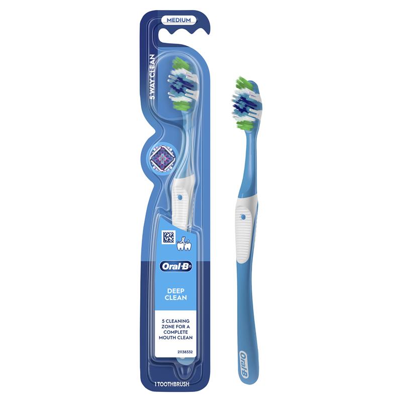 Oral-B Complete 5 Way Clean Medium Toothbrush - 1 Count