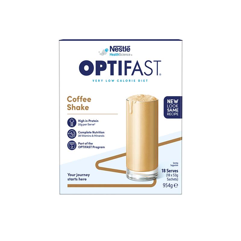 Optifast VLCD Coffee Shake 18 x 53g - Exclusive Bulk Size for Effective Weight Management