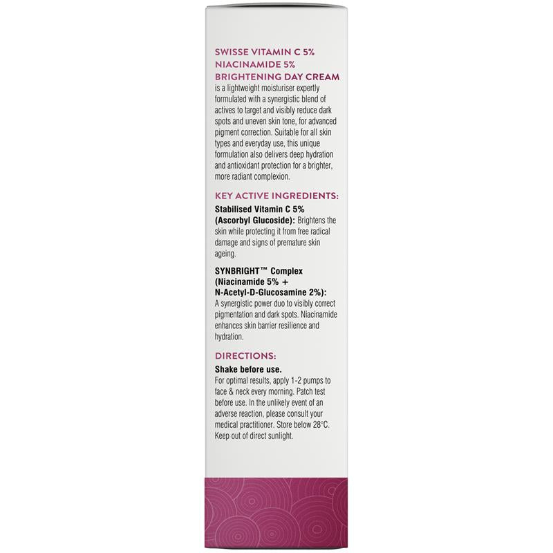 Swisse Skincare Vitamin C 5% Niacinamide 5% Brightening Day Cream 50ml