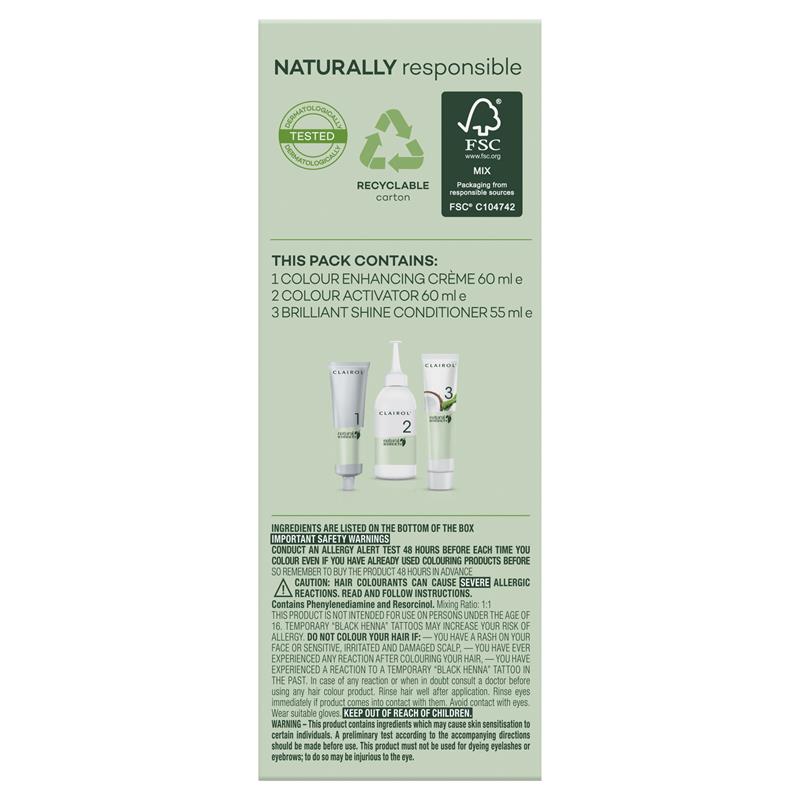 Natural Instincts 4RV Dark Burgundy Semi Permanent Hair Colour