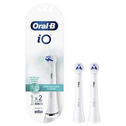 Oral-B iO Specialized Clean Brush Heads - White (2 Pack)