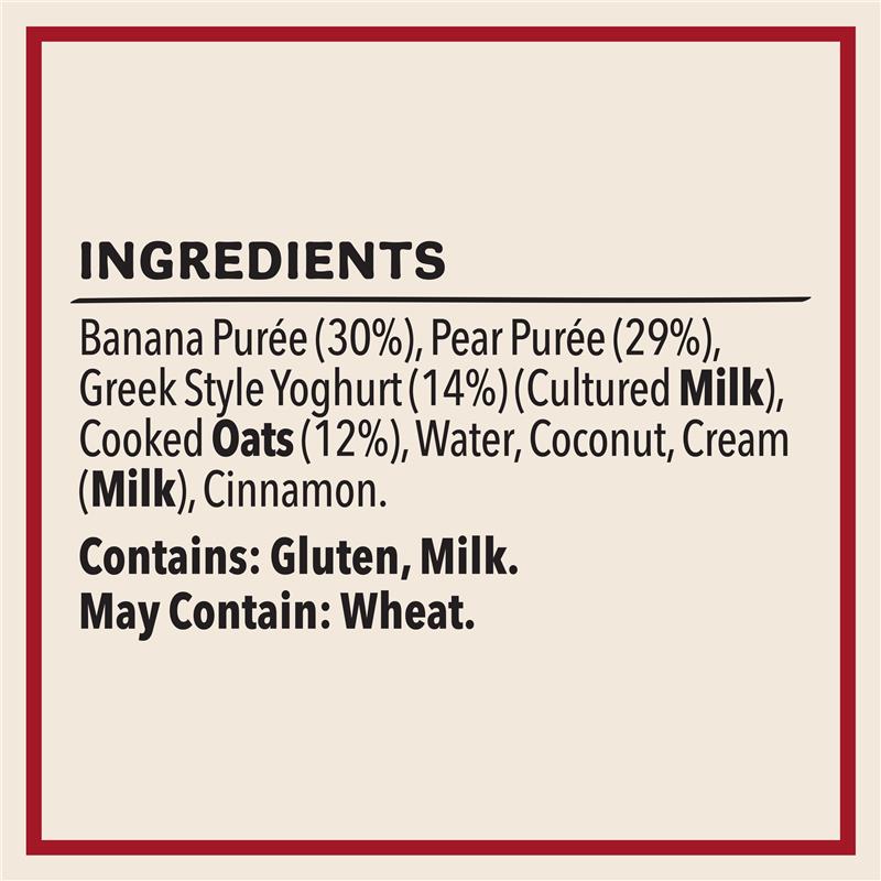 Heinz Banana & Oat Smoothie with Greek Style Yogurt Pouch 120g - 8+ Months