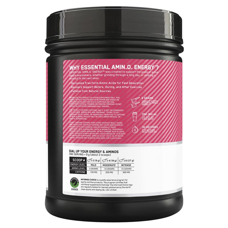 Optimum Nutrition Amino Energy Watermelon 65 Serve 585g - Energize Your Workouts