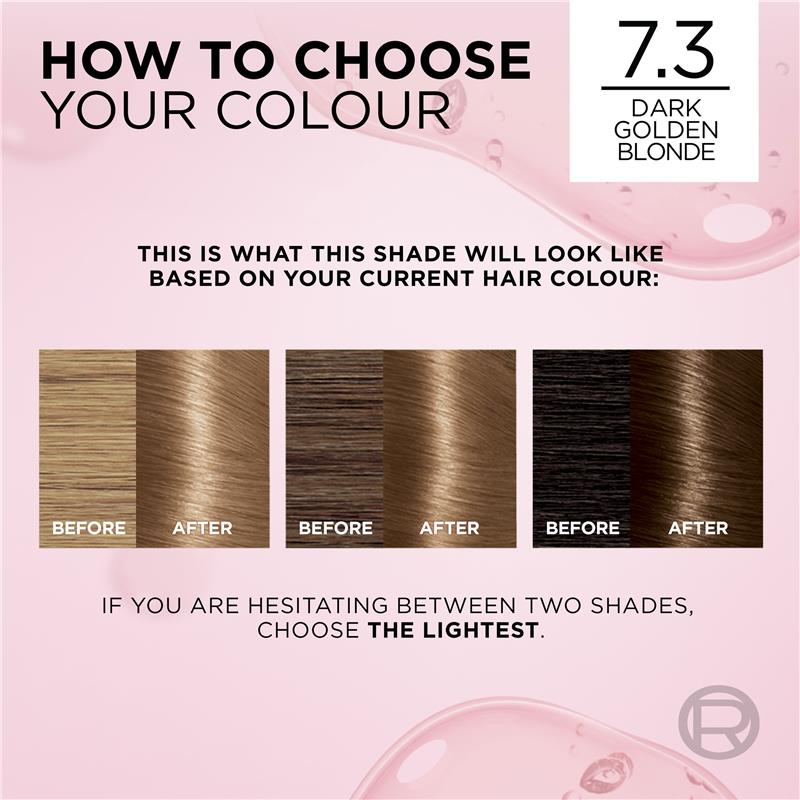 L'Oreal Excellence Creme 7.3 Dark Golden Blonde Hair Colour