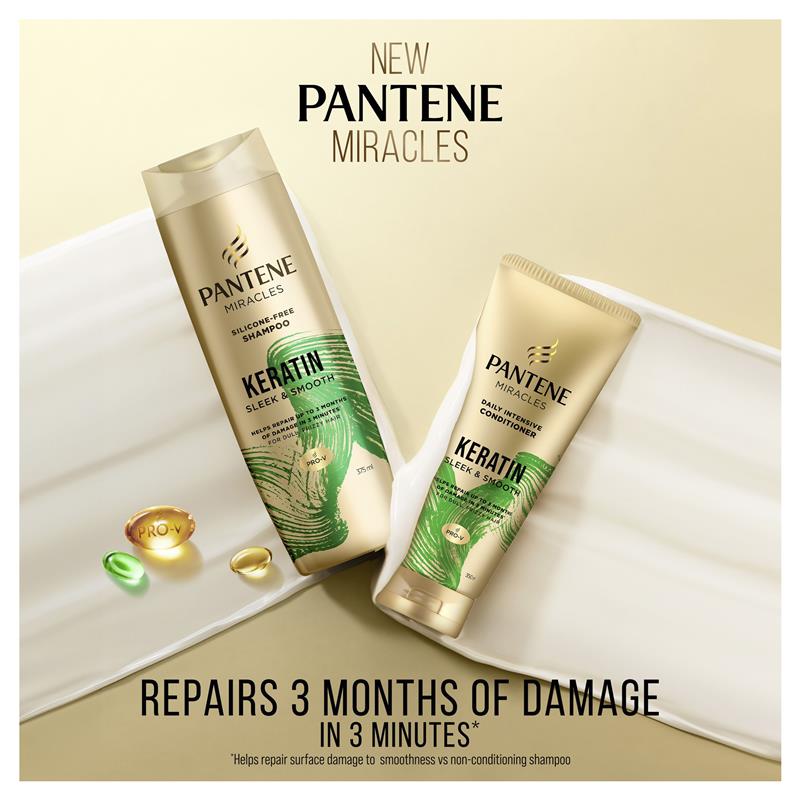 Pantene Miracles Keratin Smooth & Sleek Shampoo 650ml