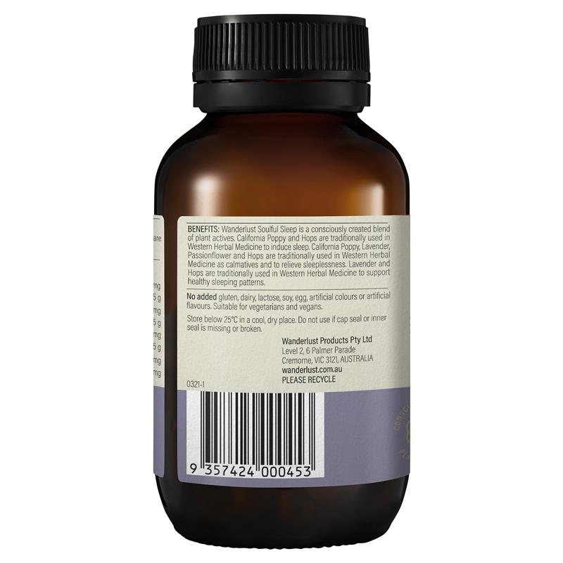 Wanderlust Soulful Sleep 30 Capsules