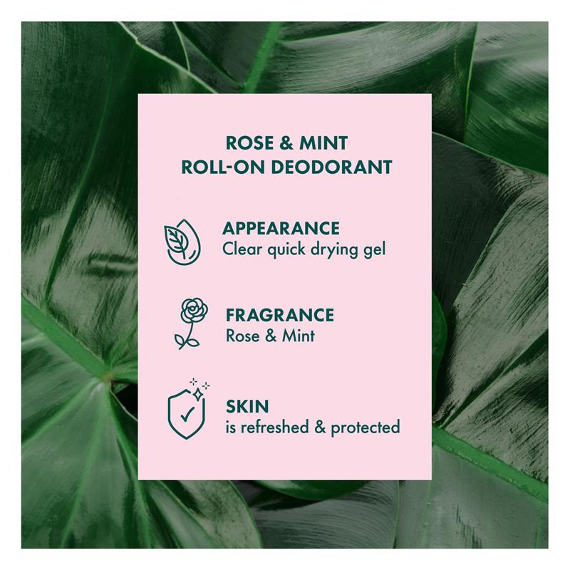Akin Rose & Mint Deodorant Roll On 65ml