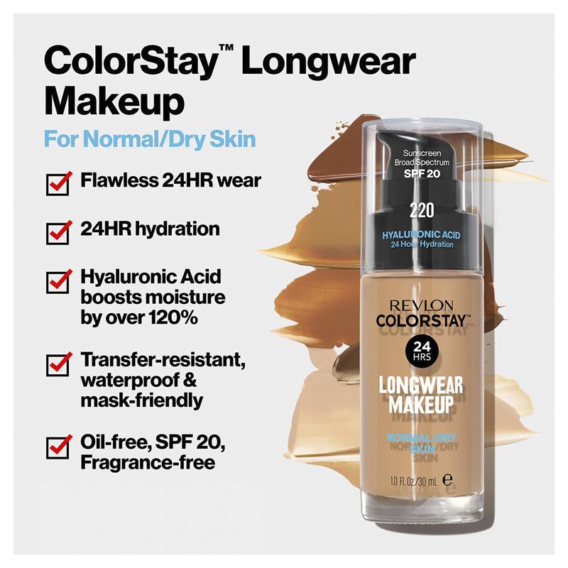Revlon Colorstay Makeup Foundation For Normal/Dry Skin Ivory
