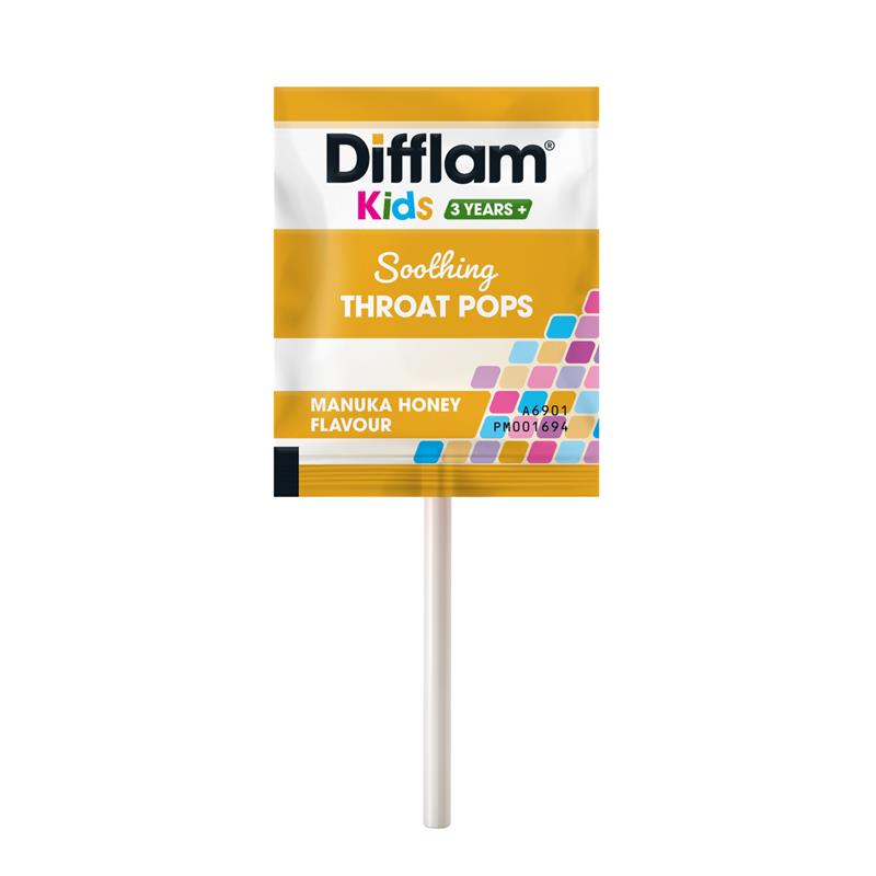 Difflam Soothing Throat Pops with Manuka Honey 10 Pack