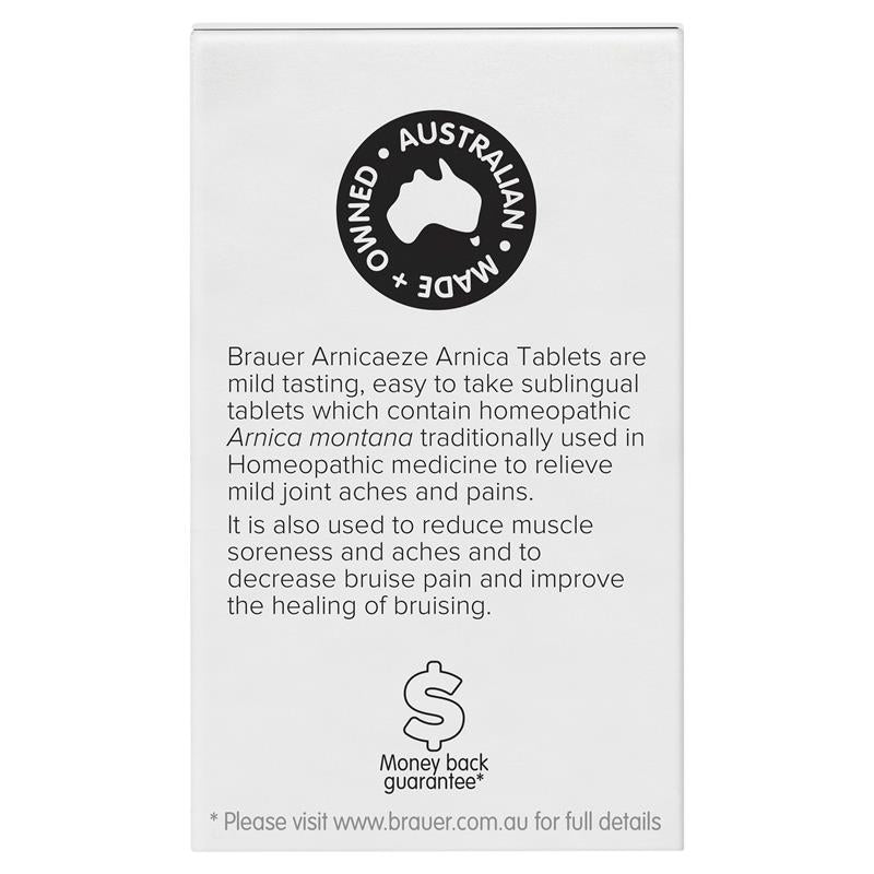 Brauer Arnicaeze 60 Tablets - Natural Muscle Pain Relief