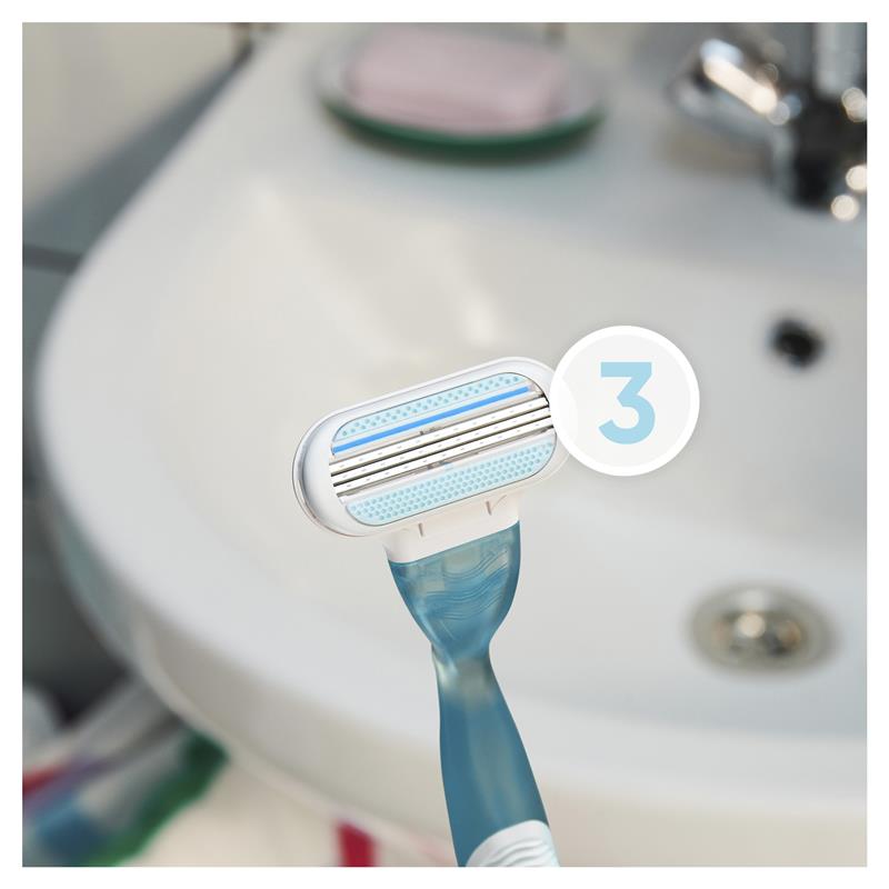 Gillette Venus 3-Blade Smooth Pivoting Razor Refills, 4-Pack
