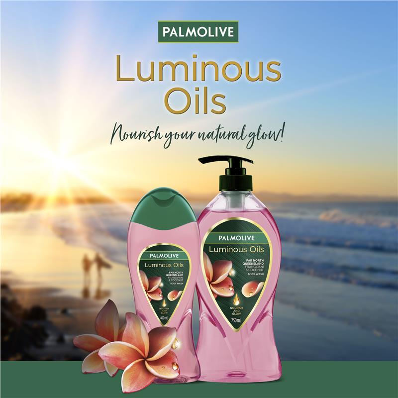 Palmolive Luminous Oils Shower Gel Coconut & Frangipani 750ml - Nourish Your Glow