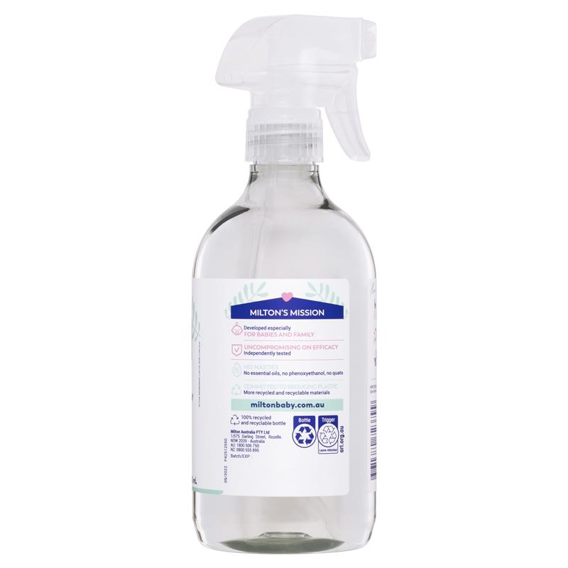 Milton Antibacterial Surface Spray 500ml - 100% Plant-Based Germ Protection
