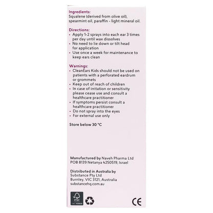 BioRevive Clean Ears Kids Spray - 30ml for Gentle Ear Care