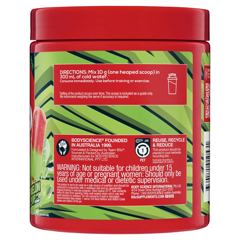 BSc Pump Non-Stim Pre-Workout Watermelon Ice Pop 300g