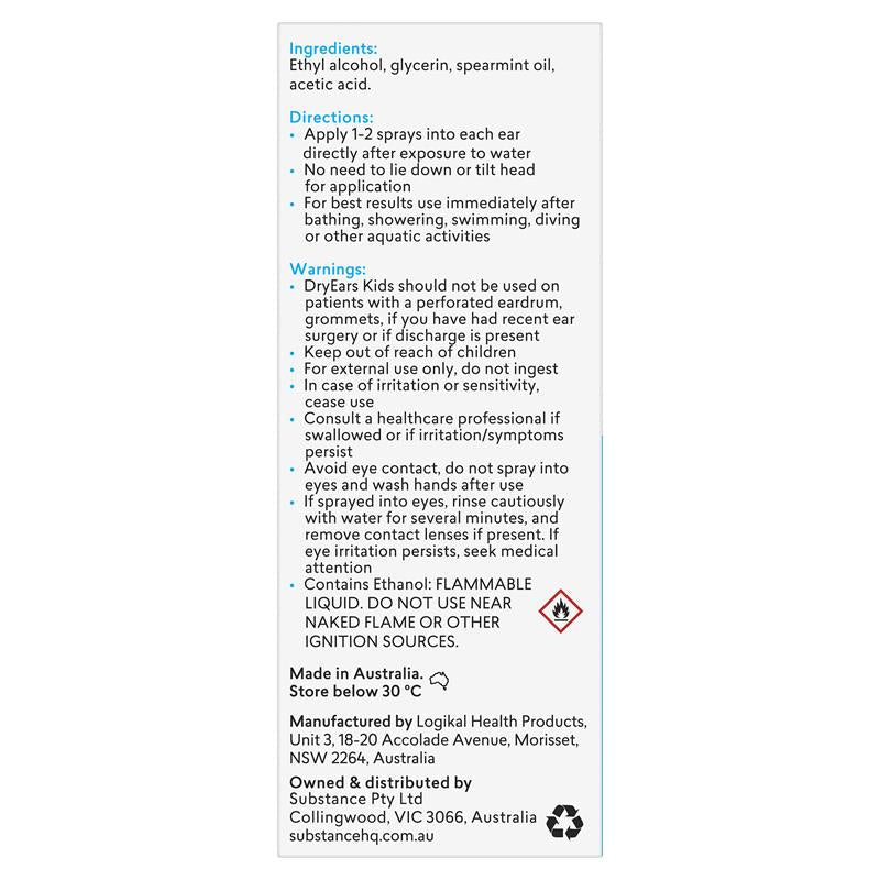 BioRevive Dry Ears Kids Spray 30ml - Gentle Ear Care Solution