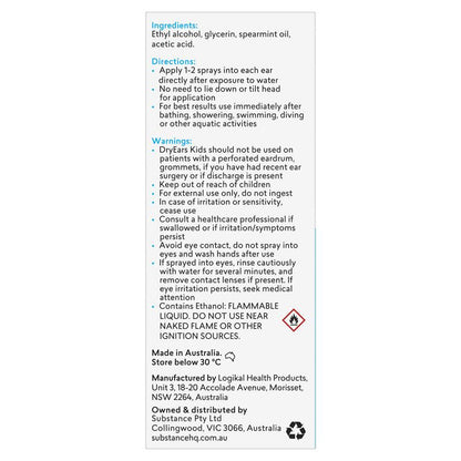 BioRevive Dry Ears Kids Spray 30ml - Gentle Ear Care Solution