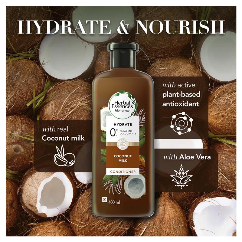 Herbal Essences Bio:Renew Hydrate Coconut Milk Conditioner 400ml
