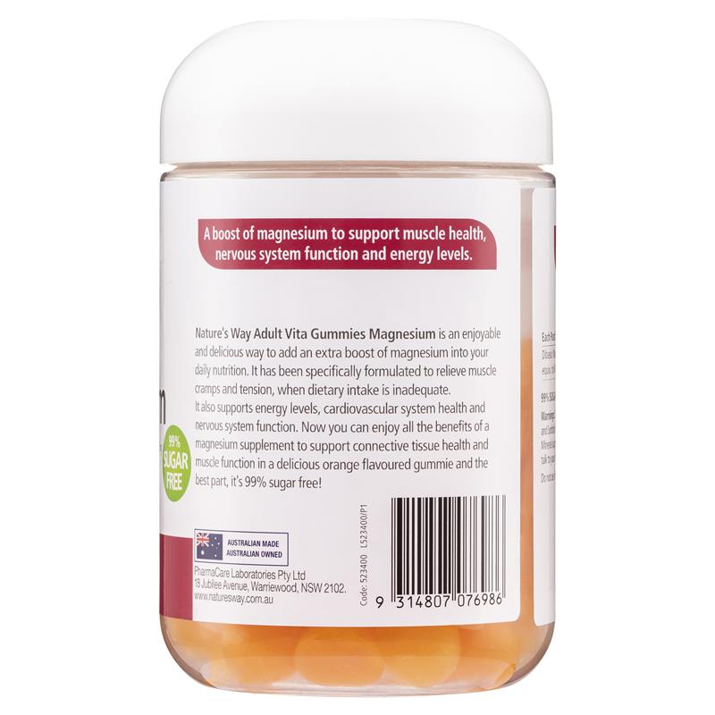 Nature's Way Adult Vita Gummies Magnesium 80 Gummies