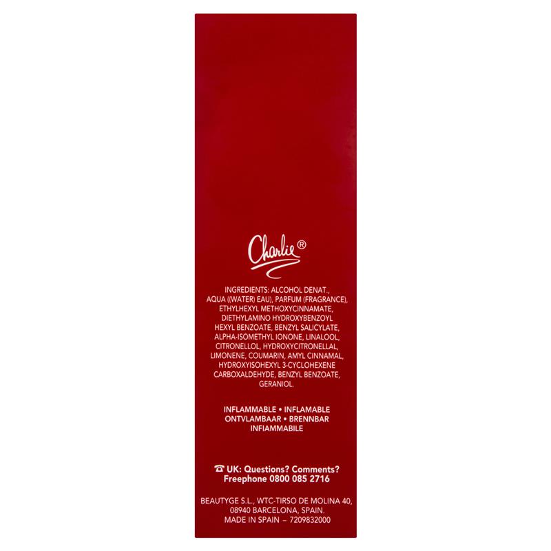Revlon Charlie Red Eau de Toilette 100ml - Bold & Vibrant Fragrance