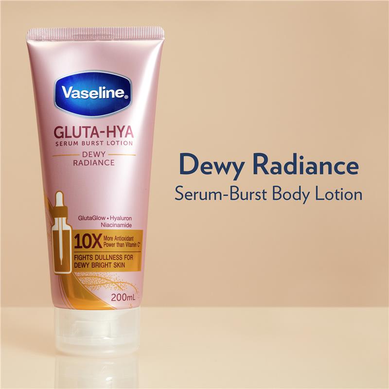 Vaseline Gluta-Hya Serum Boost Lotion Dewy Radiance 200ml - Hydrate & Illuminate