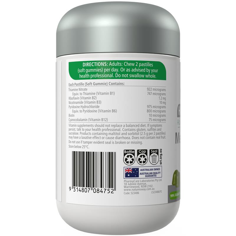 Nature's Way Adult Vita Gummies High Strength Mega B Complex 50 Pastilles