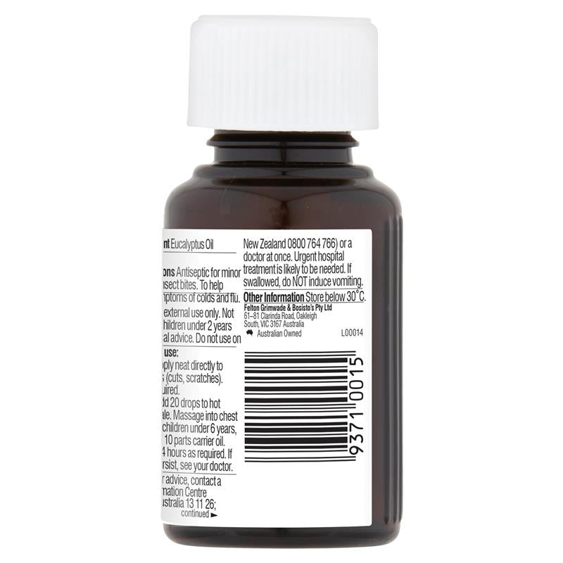 Bosisto's Eucalyptus Oil 50ml - Versatile Natural Antiseptic