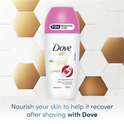 Dove Women Advanced Care Antiperspirant Deodorant 72h Roll On - Pomegranate 50ml