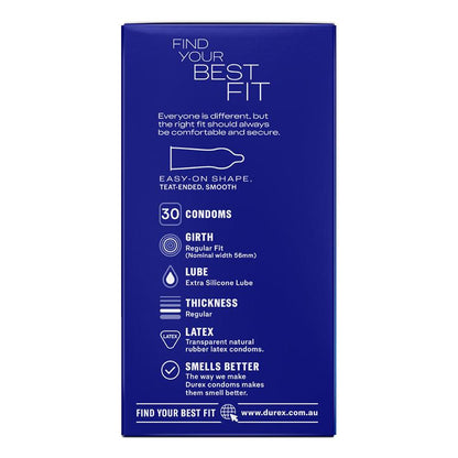 Durex Regular Condoms Original 30 Pack - Reliable Protection & Comfort