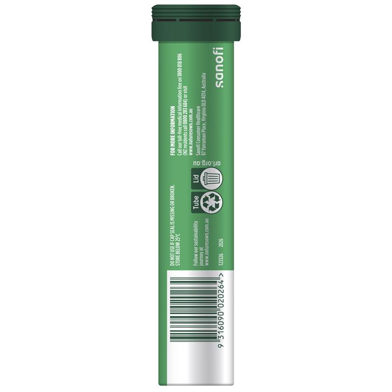 Nature's Own Magnesium + Energy Effervescent 20 Tablets