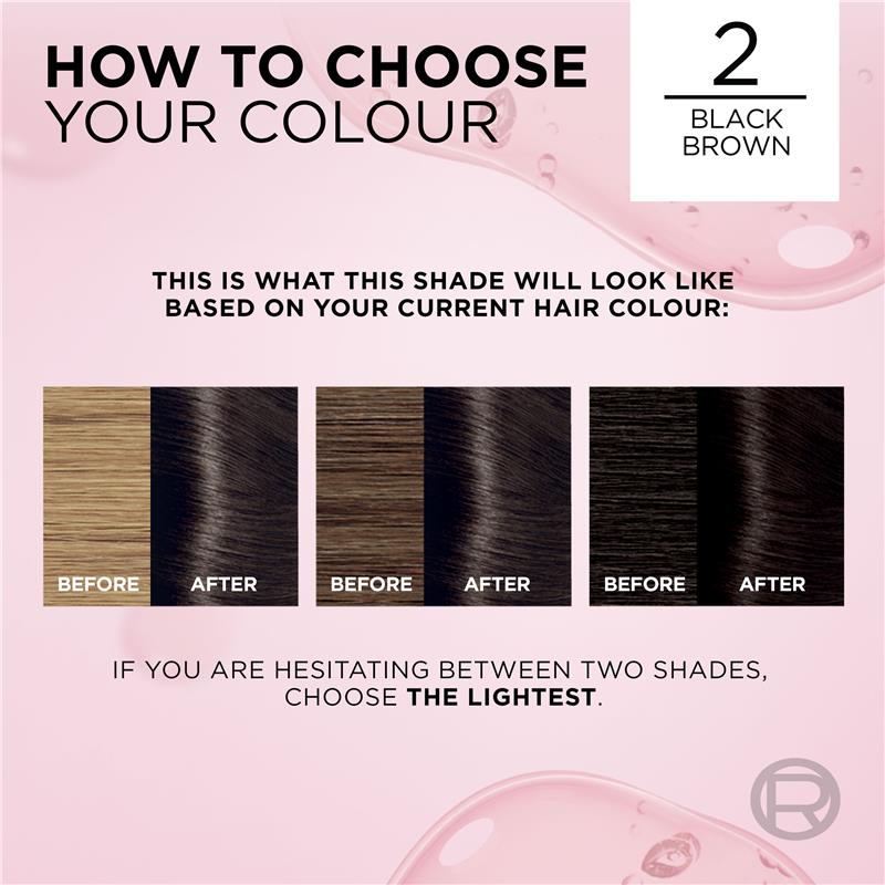 L'Oreal Excellence Creme 2 Black Brown Hair Colour