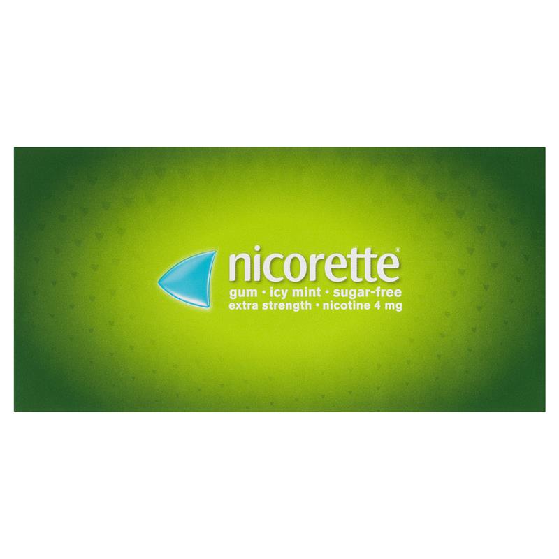 Nicorette Gum 4mg Icy Mint - 75 Sugar-Free Pieces