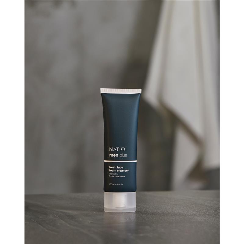 Natio Mens Plus Fresh Face Foam Cleanser 100ml