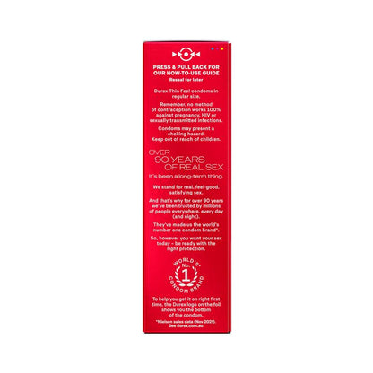 Durex Thin Feel Condoms 10 Pack - Enhanced Sensitivity