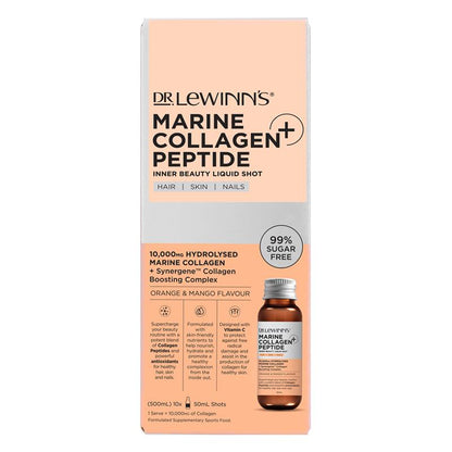 Dr LeWinn's Collagen Inner Beauty Liquid Shot Orange & Mango 10 x 50ml