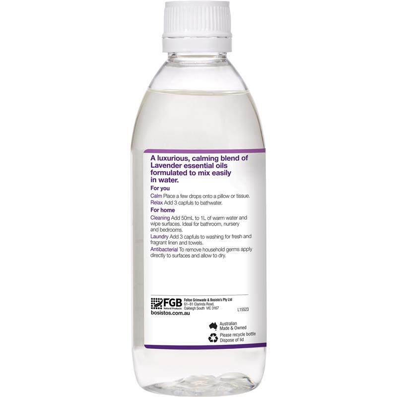 Bosisto's Lavender Solution 250ml - Aromatic Laundry Enhancer