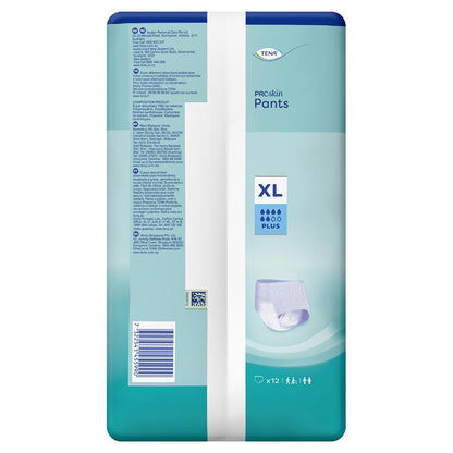 TENA ProSkin XL Incontinence Pants Plus - 12 Pants , Unisex, High Absorbency